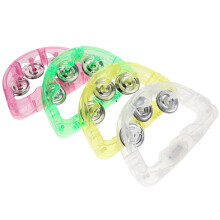 8pcs flashing handbells and light up tambourines