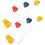 2Set Tragbare Gummi Winter Golf Tees Tragen 4