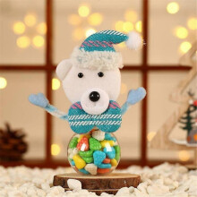 2pc Candy Jar, New Year Gift Bags Candy Jar Storage Bottle Santa Bag Sweet Christmas Candy Bag Boxes
