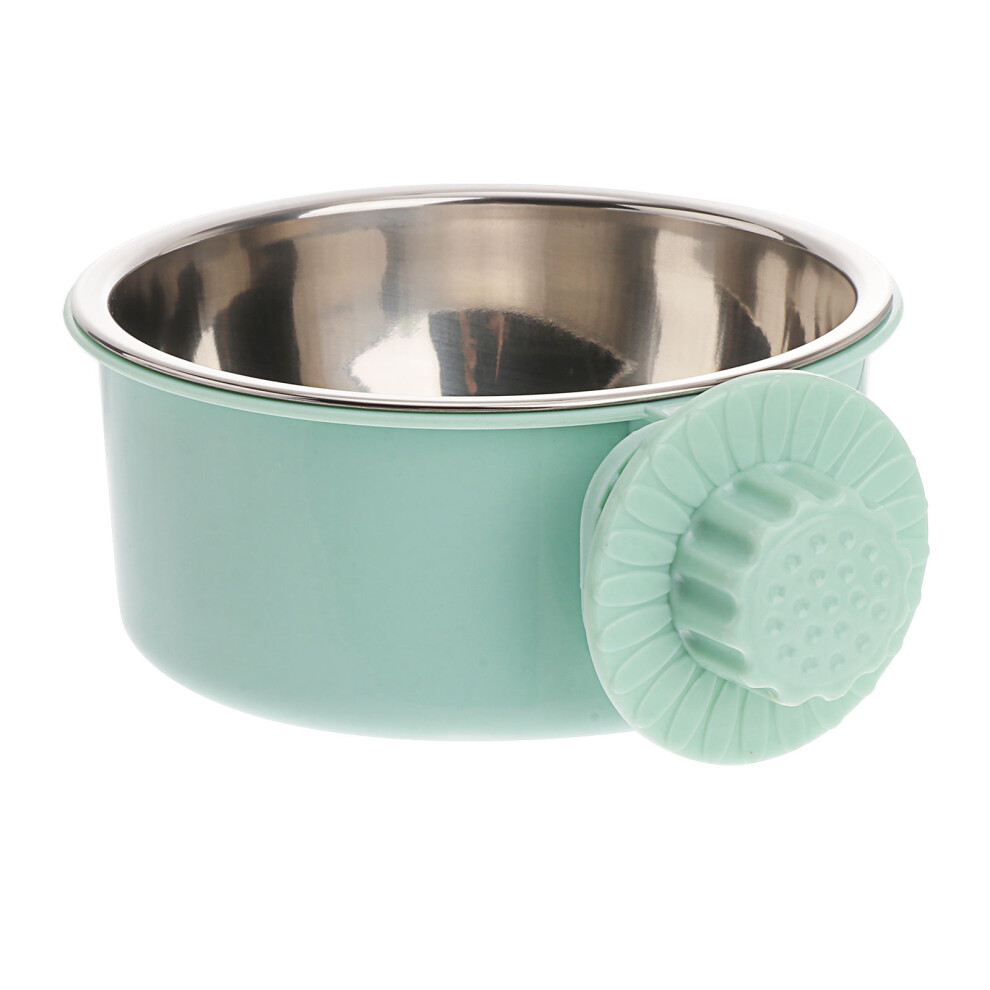 heat-resistant stainless steel pet bowl for puppy cat dog portable green-image-OPC-PKTQMWM-NEW
