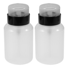 2pcs 150ml refillable nail polish remover pump bottles