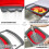 Collapsible Colander - Over The Sink Colander Strainer with Extendable Handles - Foldable Strainer 16