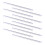 10pcs clear triangular plastic ruler for students drawing scale 6