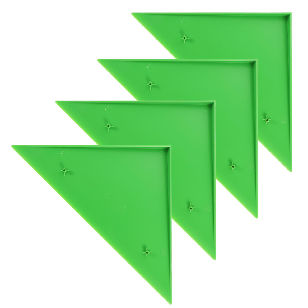 4Pcs Durable Triangle Foosball Table Corner Protector Green Inoomp