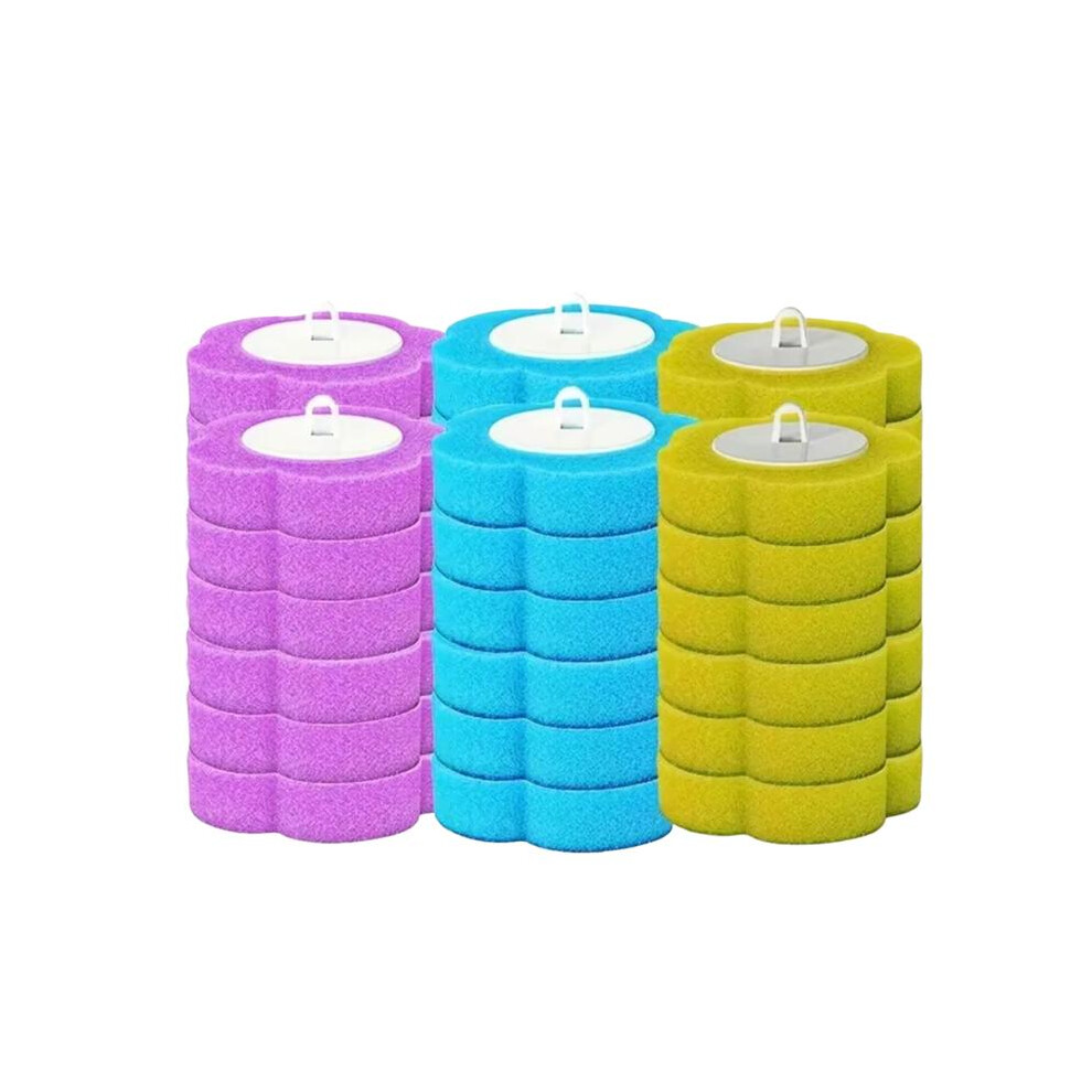 (36 Replacement Heads (Only)) Disposable Toilet Brush Set with 42 Replacement Heads Hygienic Toilet Cleaner Wand Germ-Free Design Fast UK Dispatch Bat-image-OPC-PKTQPXG-NEW