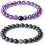 Long Distance Onyx Gemstone Matching Couples Bracelets 1