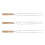 2 mango madera 3 pzs para bbq camping 8