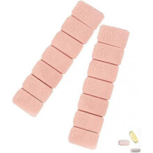 2pack Weekly Pill Organizer,extra Large 7 Days Pill Cases Travel Daily Pill Box for Fish Oil, Calcium Tablets Supplements