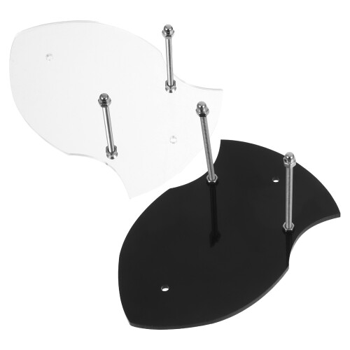 Support Épée Samouraï Acrylique 2 Niveaux – Présentoir Katana & Sabre – 6 Mm Épaisseur – Design Élégant Bureau Ou Salon