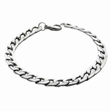 Men's Bracelet Silver Bracelets Jewelry Wrist Polished Bracelet Gift for Birthday Valentin
