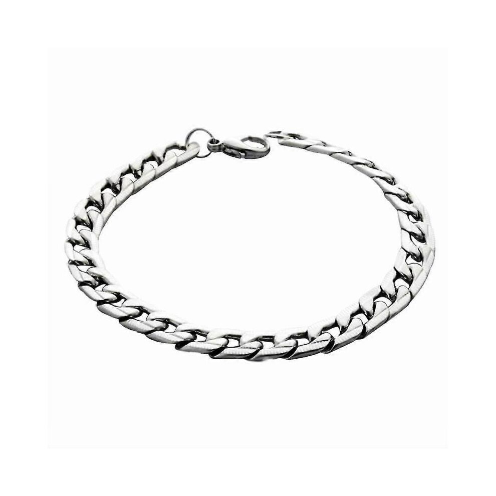Men's Bracelet Silver Bracelets Jewelry Wrist Polished Bracelet Gift For Birthday Valentin-image