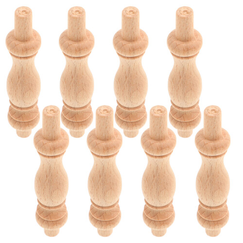 Raindrops  10 Pcs Balusters For Staircases Solid Wood Column
