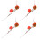 Decorative Fruit Simulated Persimmon Branches Foam Orange 4pcs 10