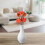 Decorative Fruit Simulated Persimmon Branches Foam Orange 4pcs 5