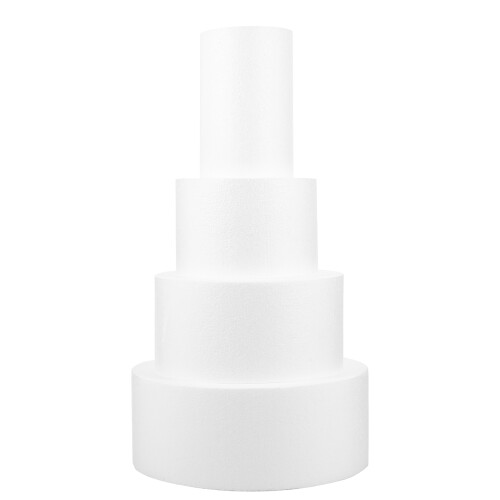4 Pcs 1 Set Cake Dummies Models Photo Props Diy Crafts White 1