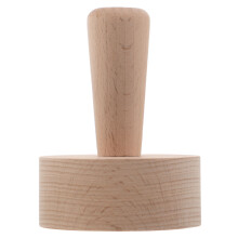 Egg Tart Tamper: Natural Wood Press for Mini Cheesecakes and Desserts