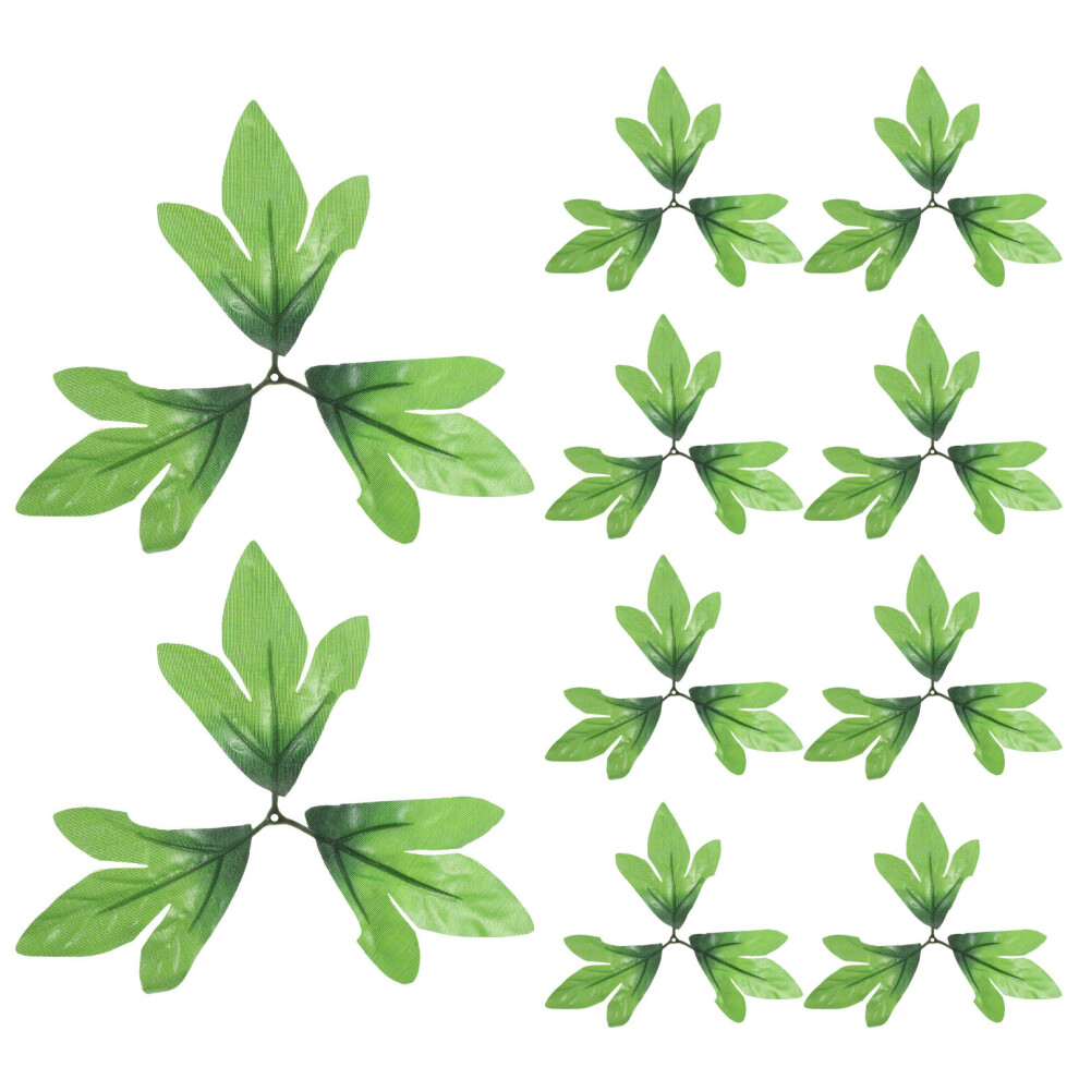 20 Pcs Artificial Green Leaves Grass for DIY Handmade Flowers-image-OPC-PKTR262-NEW