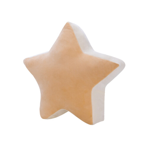 Five-Pointed Star Shaped Back Cushion Plush Pillow Yellow