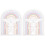 2pcs Window Cling Static Sticker Sun Catcher Decoration 4