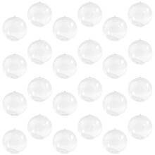 48 Pcs Clear Christmas Hanging Ball Ornaments Xmas Decor