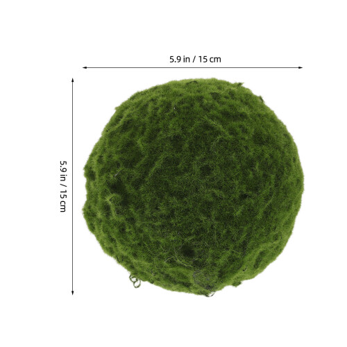 Faux Moss Ball Green Plastic Durable And Versatile For Decor 2