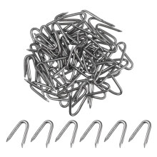 100pcs Wire Fencing Fasteners Silver For Garden Stability