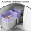 3pcs Compost Bin Charcoal Filters Activated Carbon Pads 8
