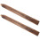 Fence Pole Carbonized Wood 2pcs 11.8x1.6x1.6in 10