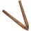 Fence Pole Carbonized Wood 2pcs 11.8x1.6x1.6in 9