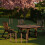 Fence Pole Carbonized Wood 2pcs 11.8x1.6x1.6in 5