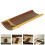 Rectangle Bamboo Tray Assorted Color 1pcs 7.47x3.14x1.18in 2