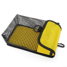 Portable Reel Snap Holder Mesh Bag For Scuba Dive Gear, Model A Goose Yellow, Safety Marker Buoy Compatible
