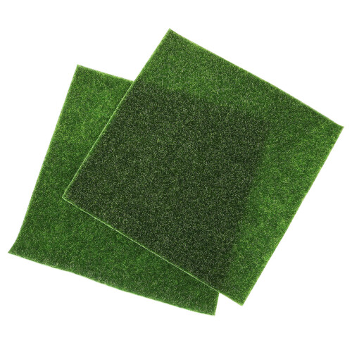 2 unidades 30x30 cm grama artificial pvc para e decoração