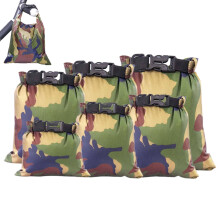 Waterproof Dry Bag Camouflage Pattern Kayaking Gear Storage Pouch Quick Access For Backpacking Hiking Beach