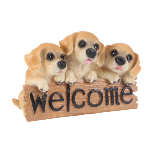 1 decoração resina com de cachorro