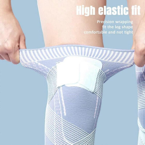 2 Pack Knee FlexWrap, New Professional Knee Brace Adjustable Knee Compression Sleeve, Upgrade KneeM 2