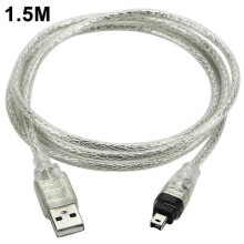Cable Usb Male To Firewire Plug To Mini 4-pin To Firewire Adaptor