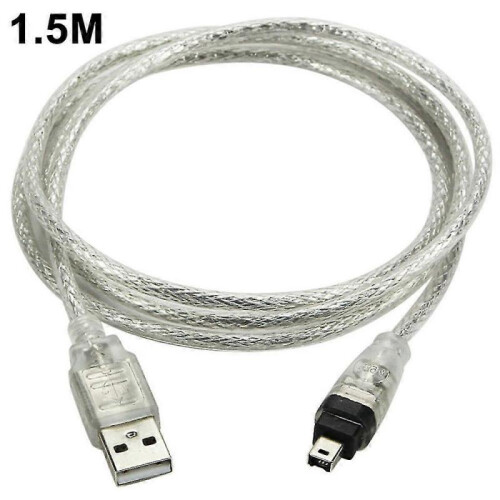 Cable Usb Male To Firewire Plug To Mini 4-pin To Firewire Adaptor