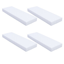 6 stuks 30x10x5 cm blokken cakevorm voor fondant en cake, wit