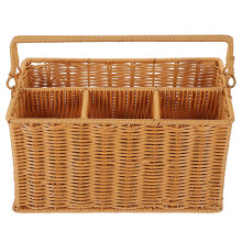 imitation rattan handgeflochten mit bestekorganizer für picknick