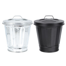 2 Desktop Mülleimer Aus Verzinktem Containerbox