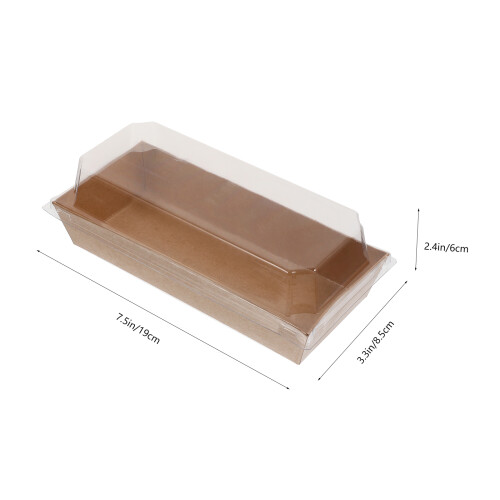 50 sandwichpapierboxen mit deckeln, große sushi-container 1