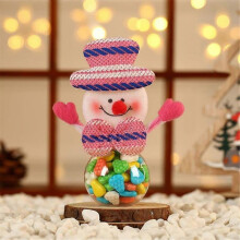 2pc Candy Jar, New Year Gift Bags Candy Jar Storage Bottle Santa Bag Sweet Christmas Candy Bag Boxes