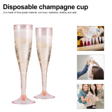 30 stk champagnerbecher einweg plastik party bar roségold rosa