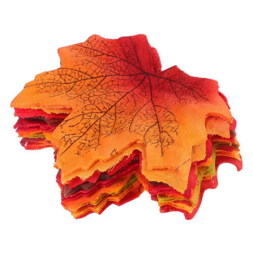 500 künstliche ahornblätter für herbstdekoration