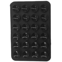 (Black) Silicone Suction Cup Mobile Phone Anti Slip Mount - Multifunctional, Single Sided - Mobile Accessory Smartphone Holder Cellphone Accessories