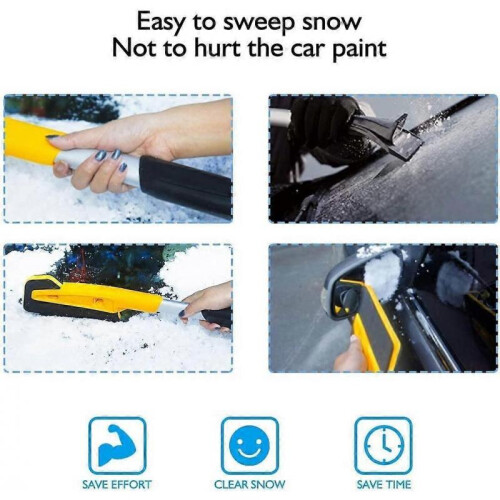Extendable Long Ice Scraper, ABS Snow Brushes for Car SUVs Truck Windscreen Scraper Snow Shovel Windshield Scraper 2