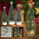 Mini Cedar Christmas Tree with LED Lights, 3 Pack Christmas Tree Decorative Night Light 4