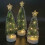 Mini Cedar Christmas Tree with LED Lights, 3 Pack Christmas Tree Decorative Night Light 1