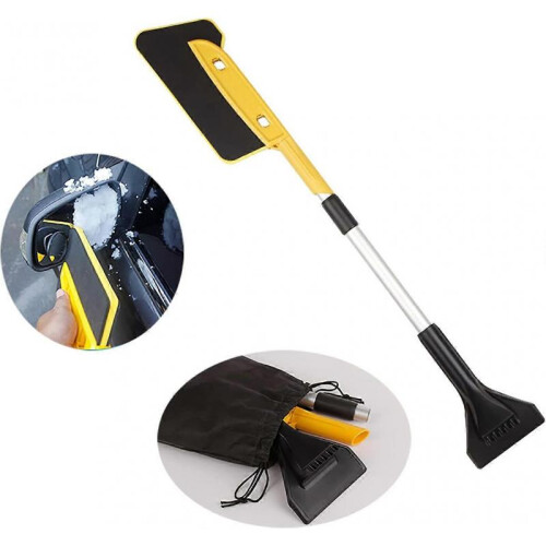 Extendable Long Ice Scraper, ABS Snow Brushes for Car SUVs Truck Windscreen Scraper Snow Shovel Windshield Scraper
